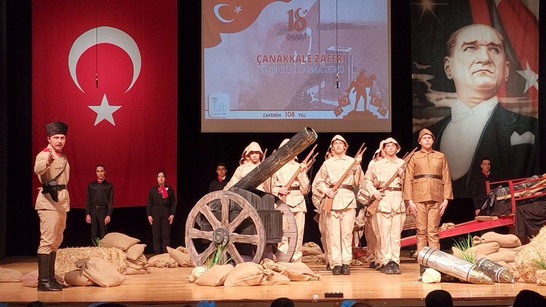 18 Mart Çanakkale Zaferinin 108. Yıldönümü Ve Şehitleri Anma Günü Programı Gerçekleştirildi