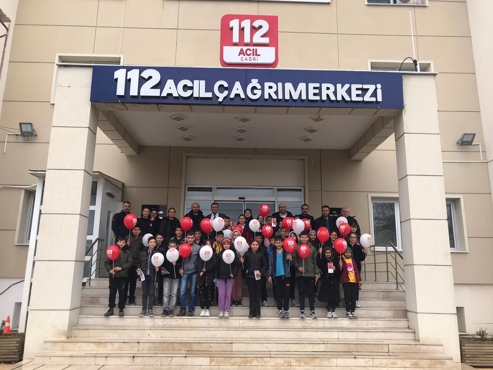 Karacahisar İlkokulu Ve Ortaokulu Öğrencilerinden Uşak 112 Acil Çağrı Merkezi Müdürlüğüne Ziyaret