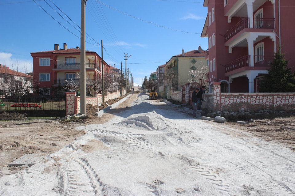 Çilli Mahallesi Bordür Döşeme Çalışmaları