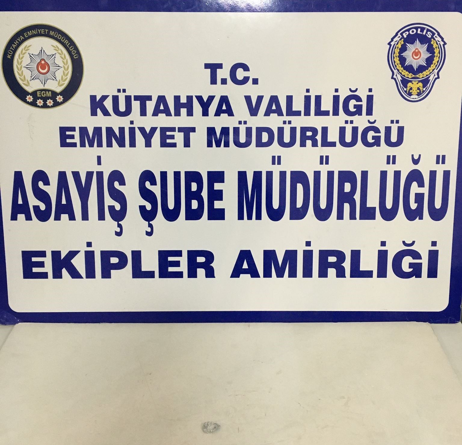 Kütahya'da Asayiş Şube ekipleri 