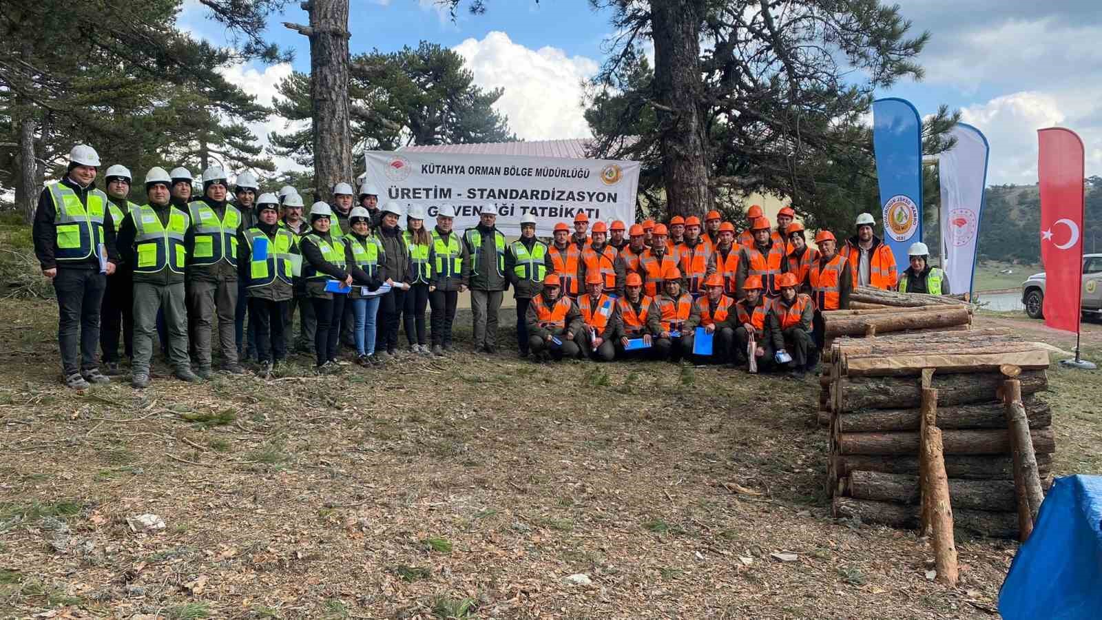 Kütahya Orman Bölge Müdürlüğü üretim ve iş güvenliği tatbikatları tamamlandı.