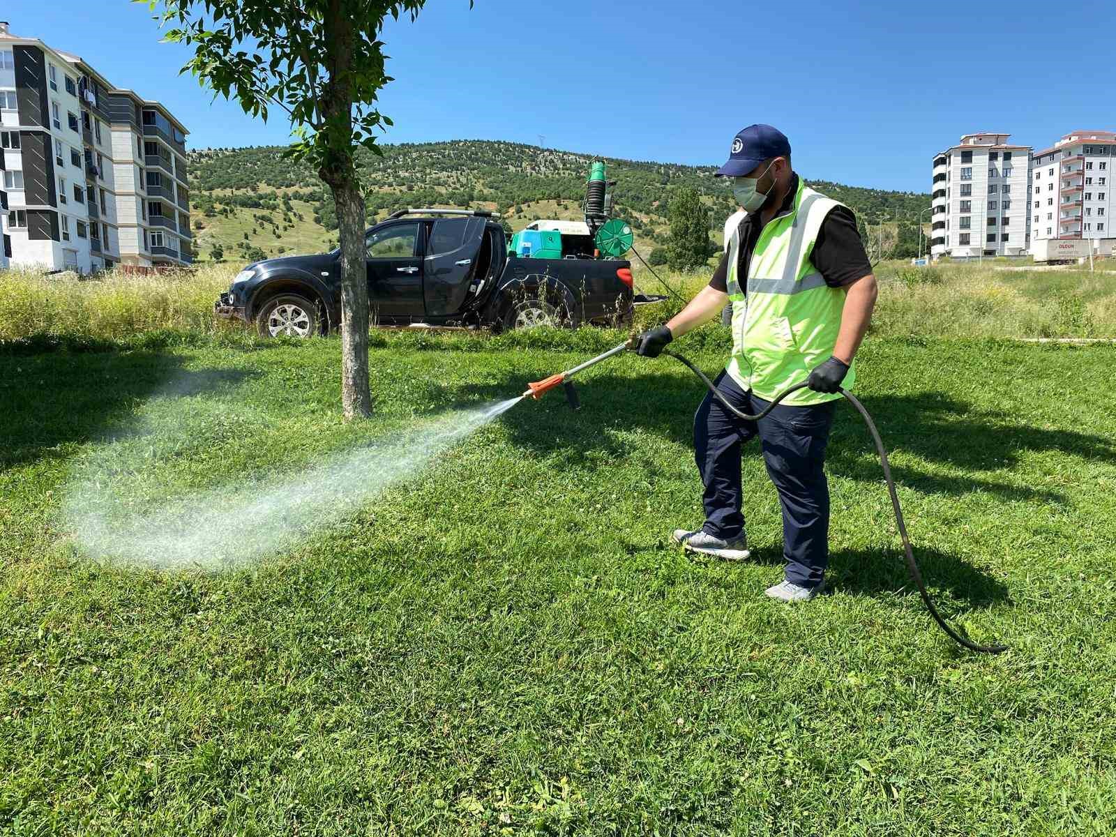 Bozüyük'te ilaçlama çalışmaları aralıksız sürüyor