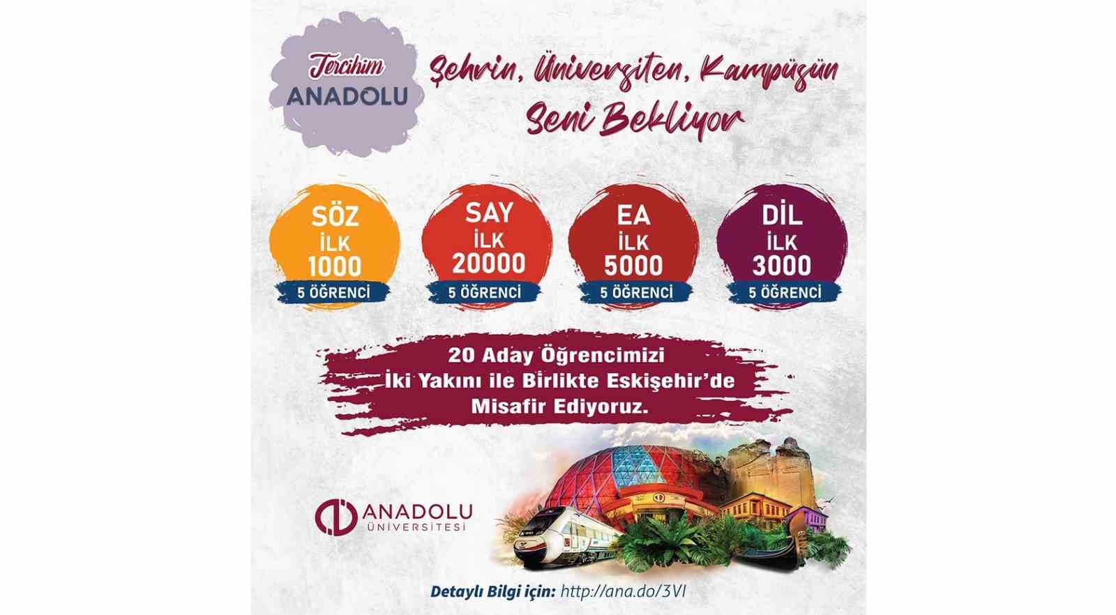 Anadolu Üniversitesi başarılı öğrencilerin tercih edilen üniversitesi