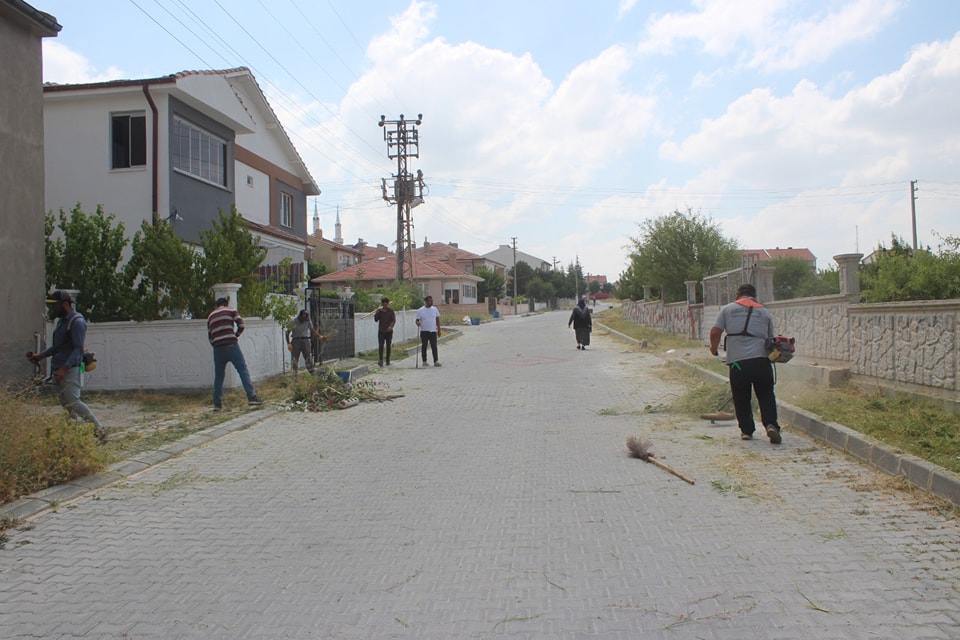 Belediye Başkanı Serkan Koyuncu Yeşil Alanları Temizliyor