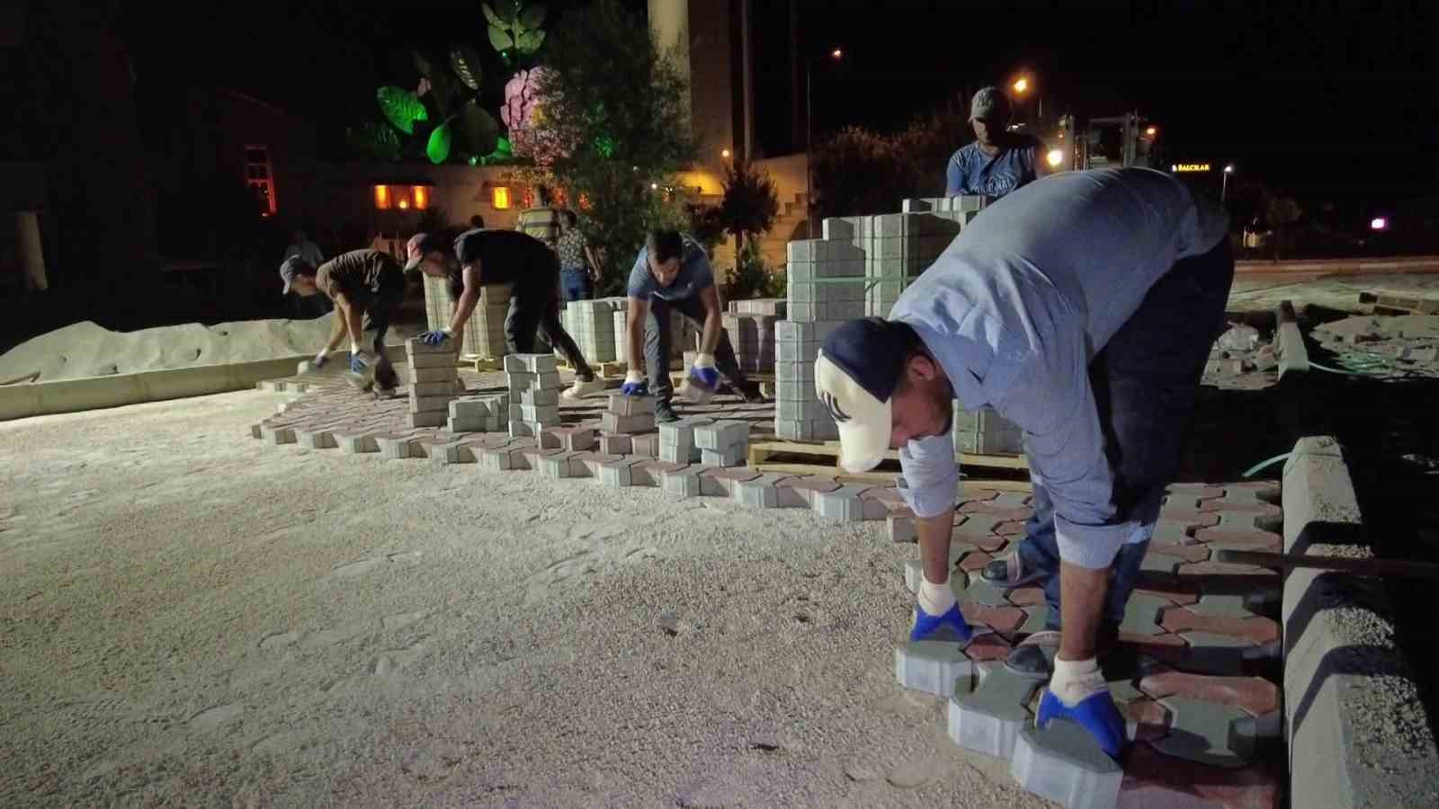 Isparta Belediyesi, yeni kilit taşını Keçeci Mahallesi'nde uyguladı.