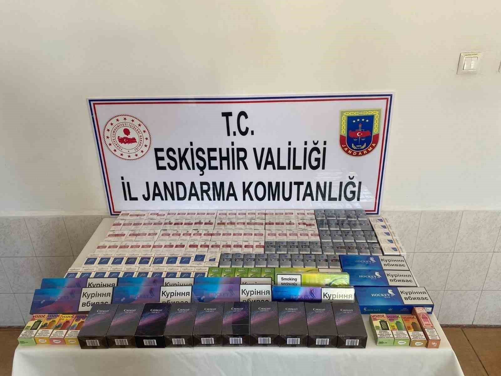 Eskişehir'de Jandarma Operasyonunda Kaçak Sigara Ele Geçirildi