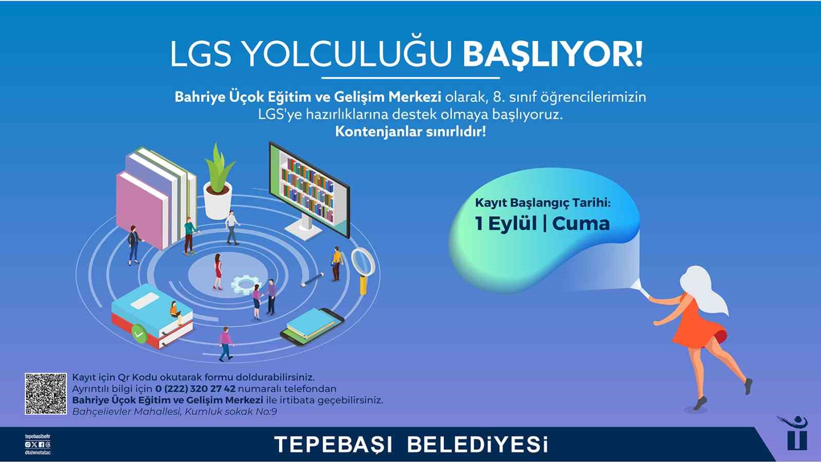 Tepebaşı Belediyesi, LGS'ye Hazırlık Programı Başlatıyor