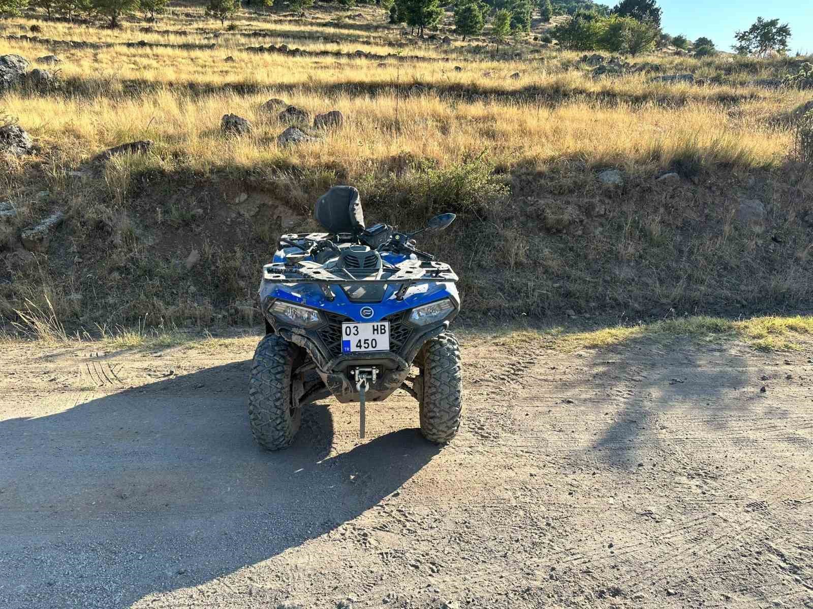 Afyonkarahisar'da ATV kaza yaptı, sürücü yaralı.