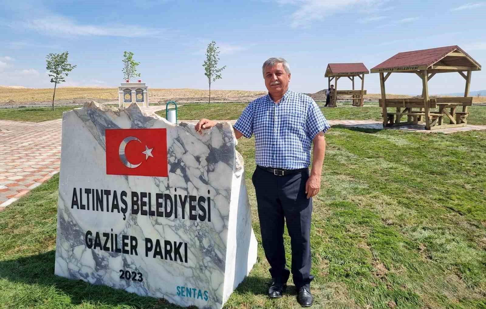 Kütahya'da Gaziler Parkı hizmete açıldı.