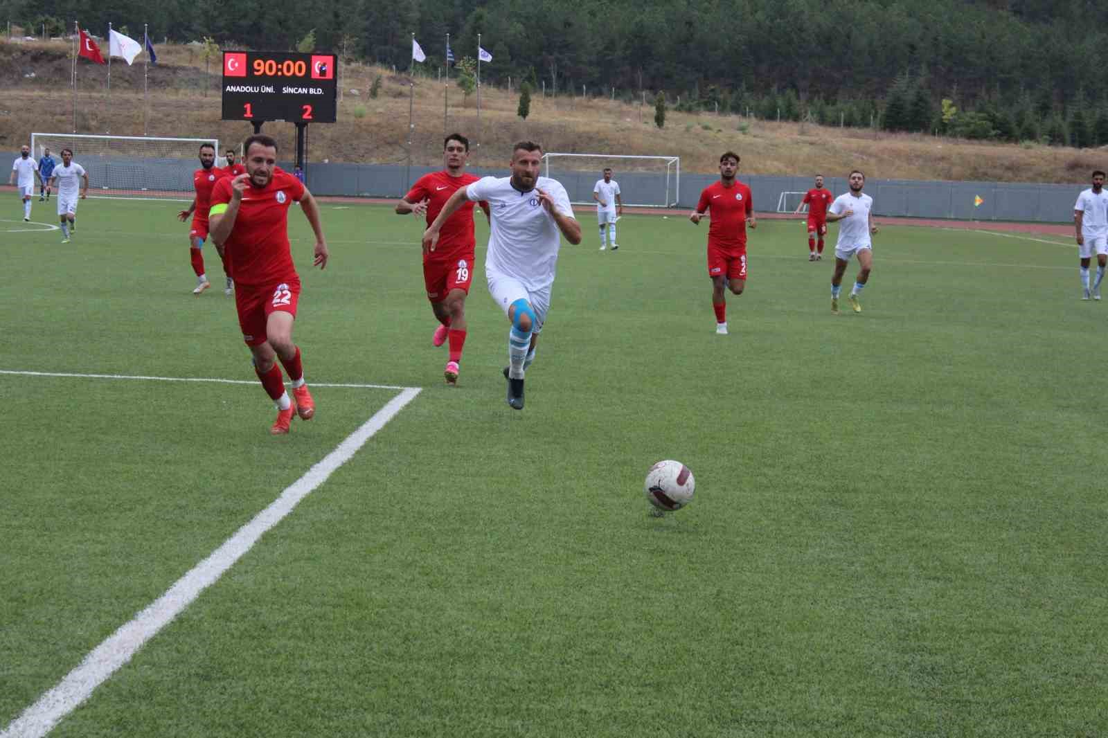 Anadolu Üniversitesi Spor, Sincan Belediyespor'a 2-1 mağlup oldu