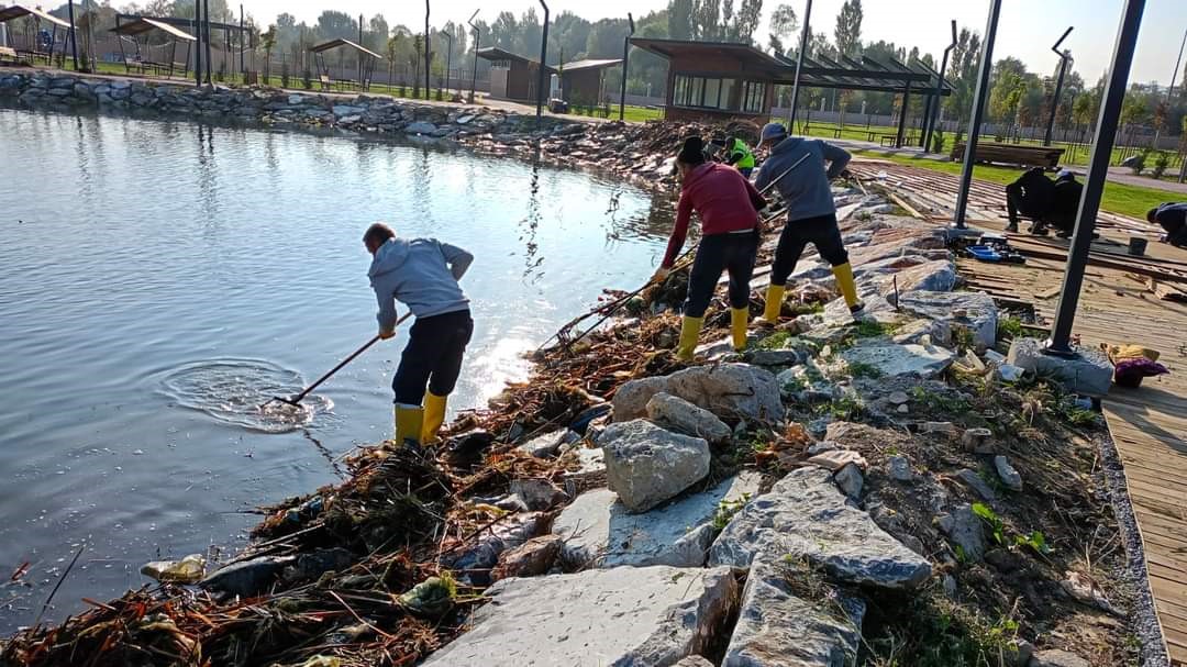 Kütahya'da Yedigöller'de Temizlik Çalışması