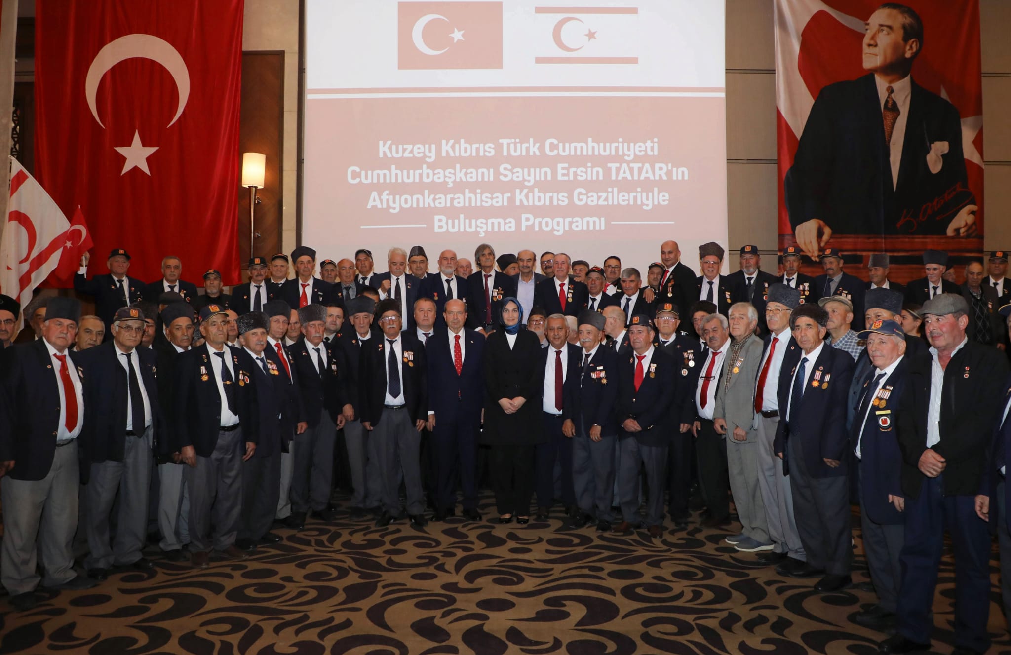 KKTC Cumhurbaşkanı Ersin Tatar Gazilerle Buluştu