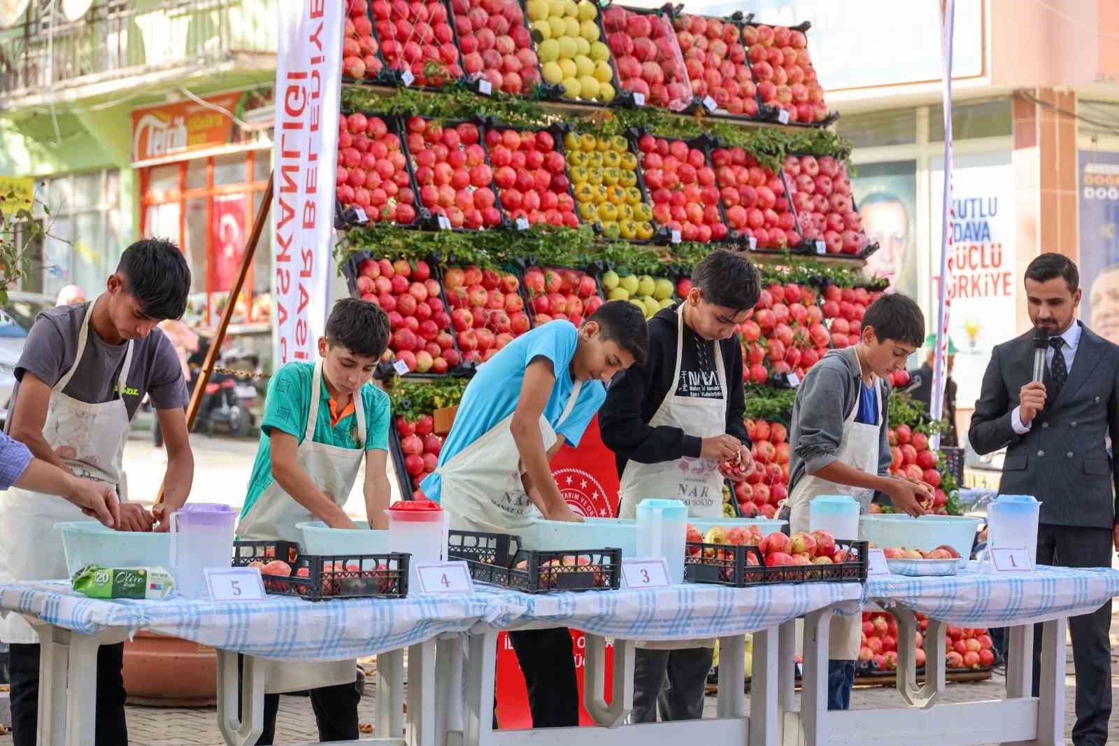 İnhisar'da renkli Nar Festivali yaşandı