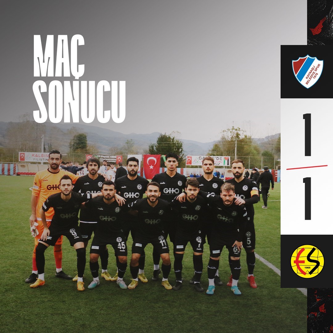 Eskişehirspor, Kaynaşlı Belediyespor ile 1-1 berabere kaldı.