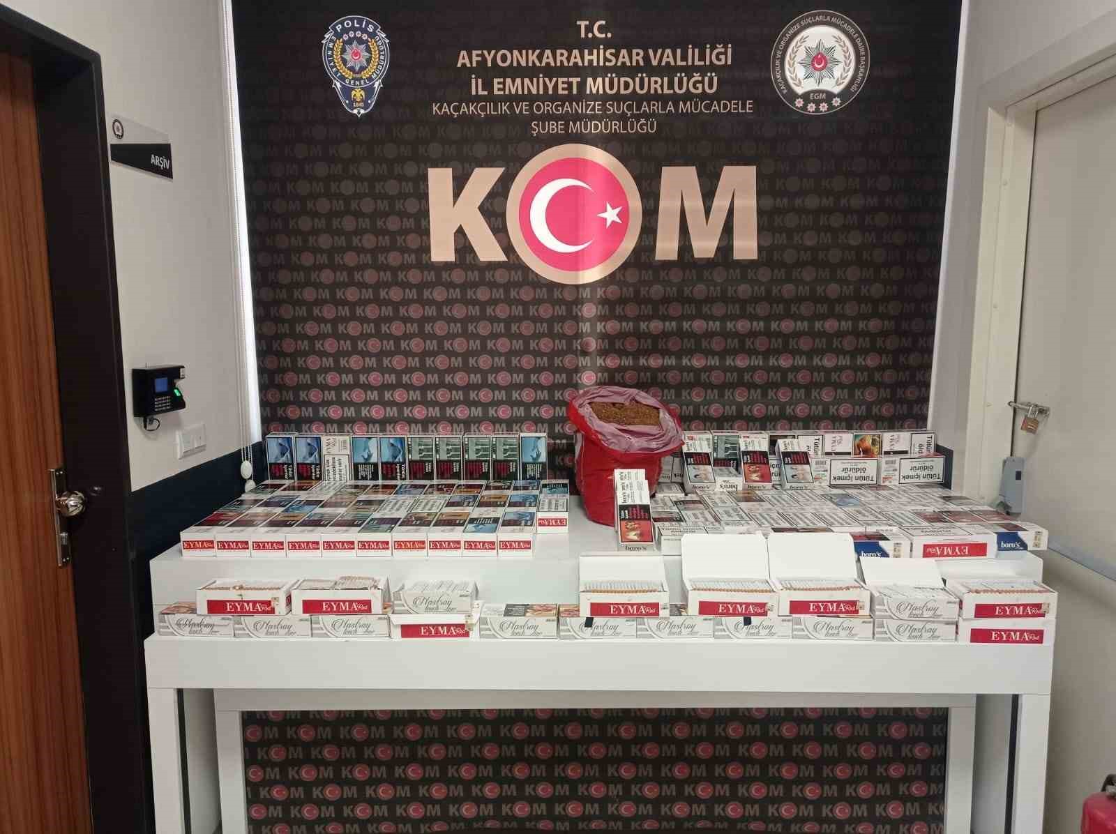 Afyonkarahisar'da makaron kaçakçılarına şok baskın!