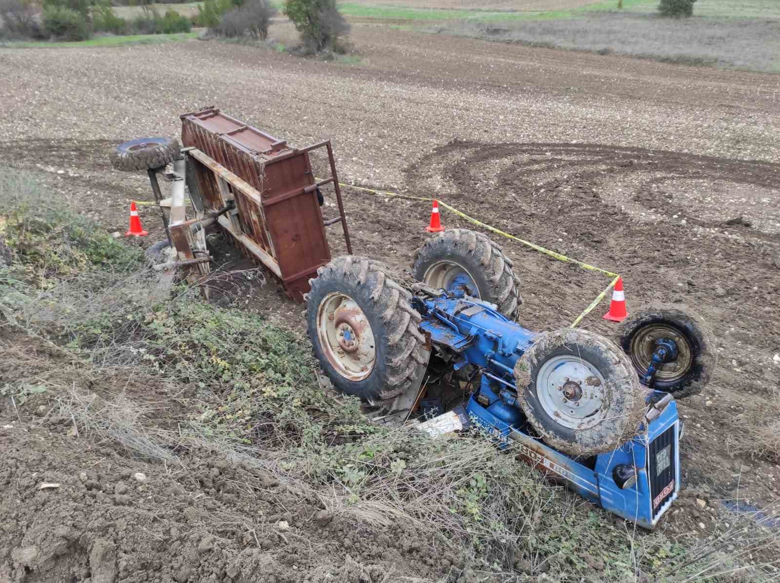 Gölpazarı'nda traktör kazası: 1 ölü, 1 yaralı