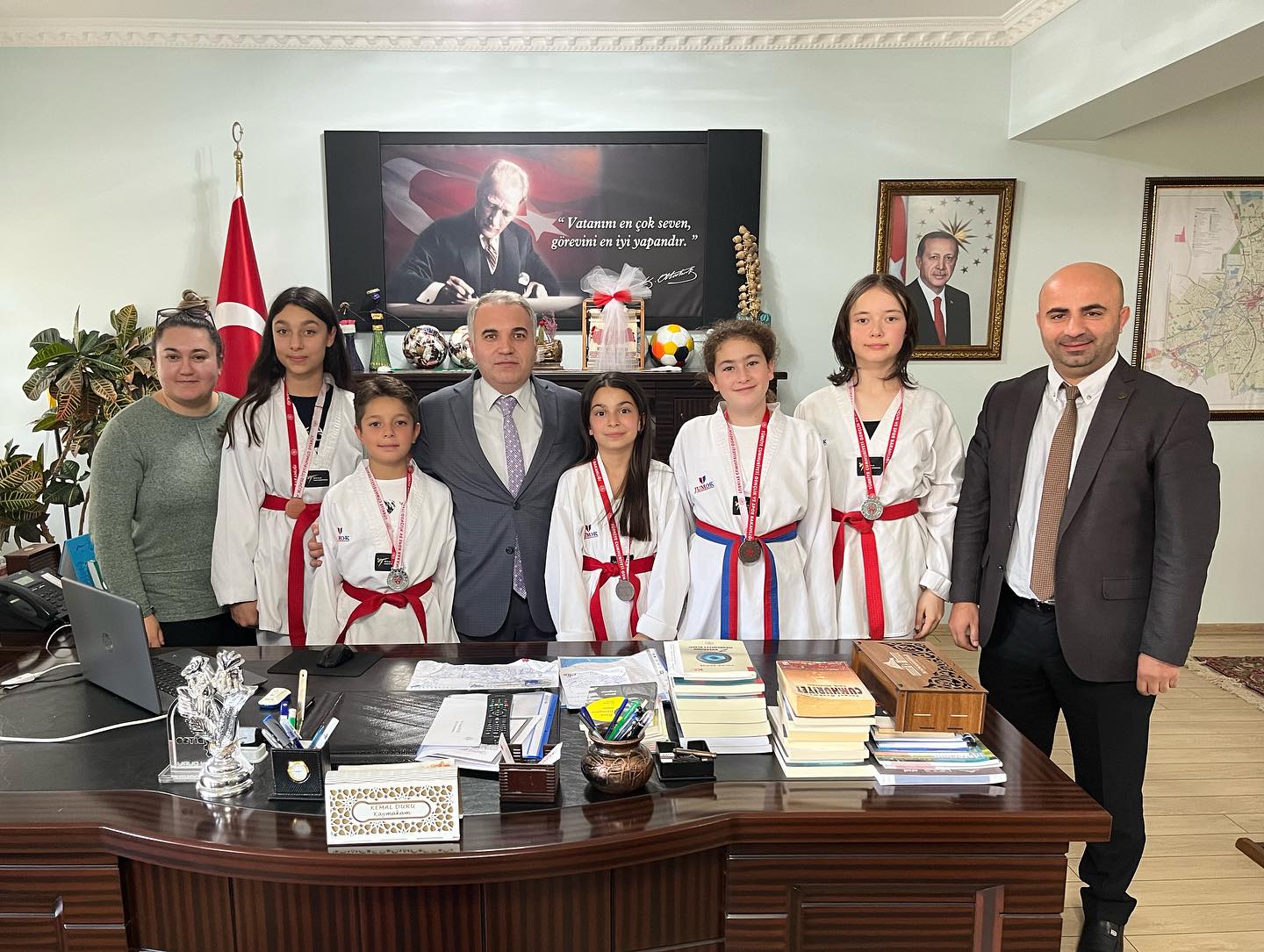 Yıldızlar Taekwondo Turnuvası'nda dereceye girenler kutlandı