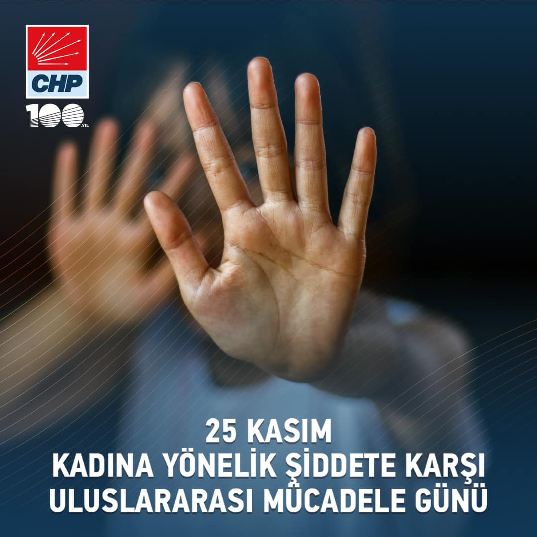 Afyonkarahisar'da CHP, Kadına Şiddete Hayır diyor.