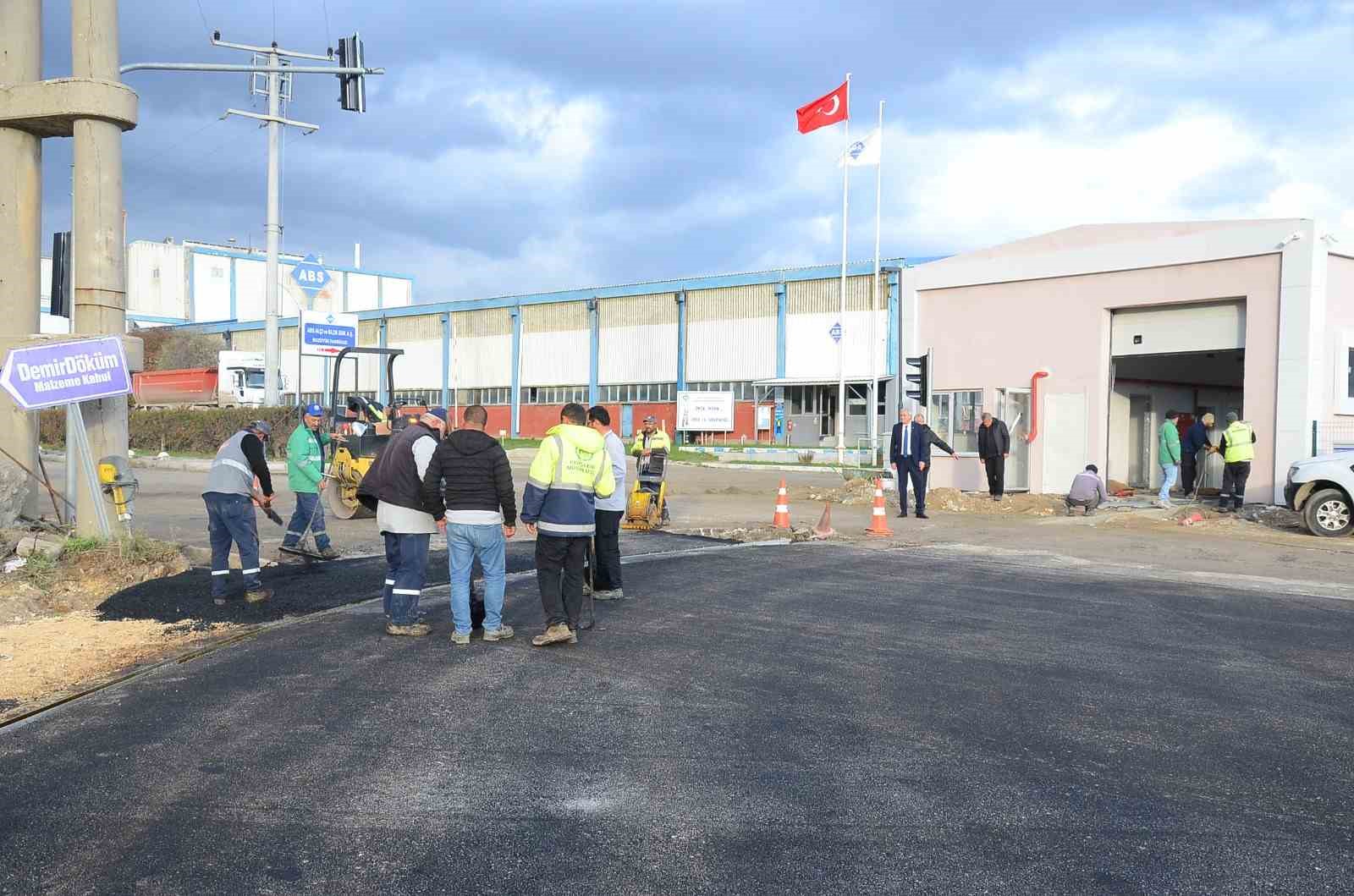 Boztram tramvay hangarı ve çevresindeki çalışmalar denetlendi