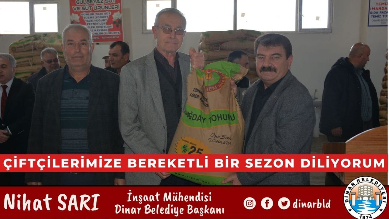 Dinar'da Çiftçilere Toprak Buluşması