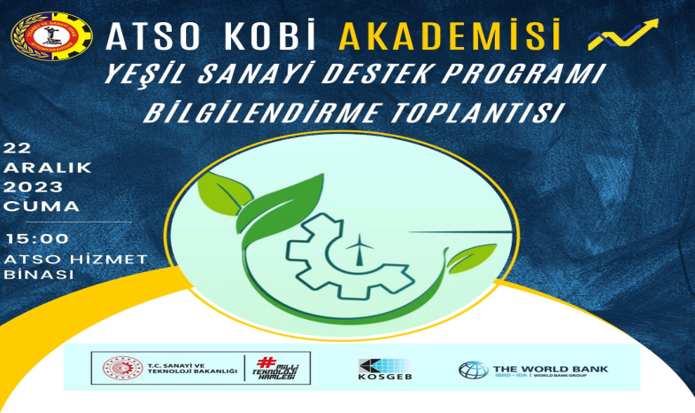 Yeşil Sanayi Destek Programı Bilgilendirme Toplantısı 22 Aralık'ta