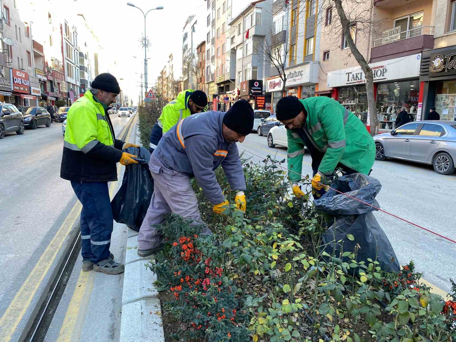 Bozüyük Belediyesi Yeşil Alanlarda Bakım ve Temizlik Çalışmalarına Devam Ediyor.