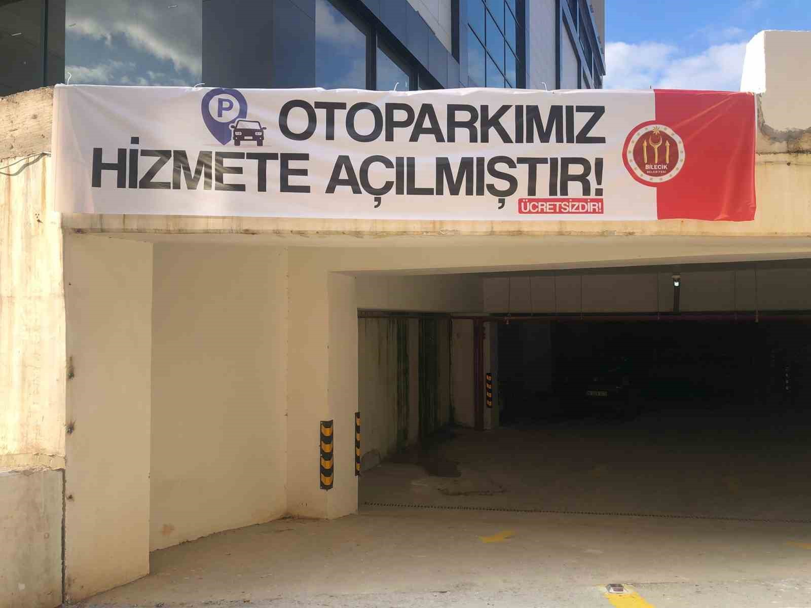 Bilecik'te Ücretsiz Otopark Açıldı