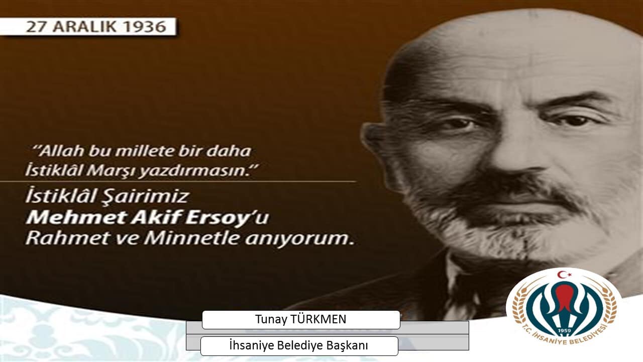 Afyonkarahisar İhsaniye'de Mehmet Akif Ersoy'u anma etkinliği