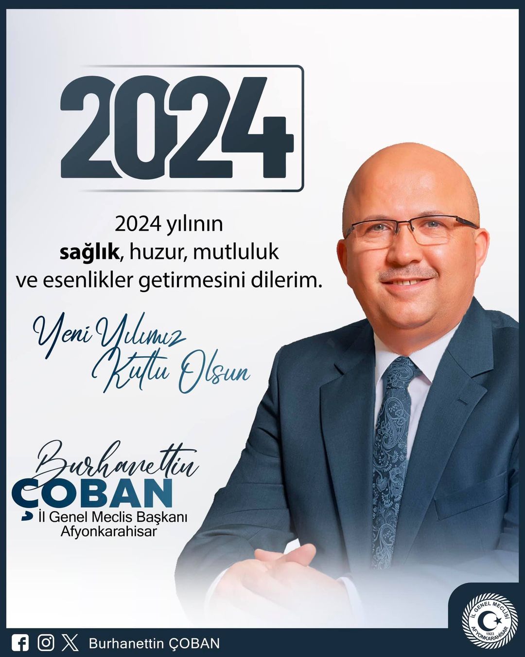 Burhanettin Çoban, Afyonkarahisar Belediye Başkanlığı için 2024 seçimlerinde adaylığını ilan etti.