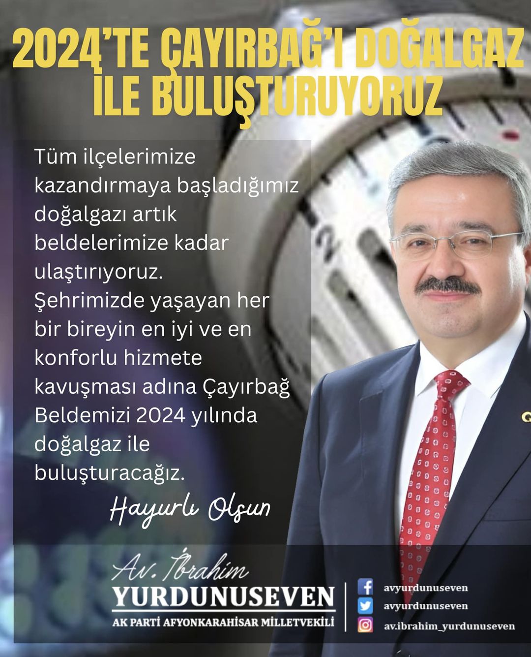 Afyonkarahisar'ın Çayırbağ Beldesi'nde Doğalgaz Devrimi