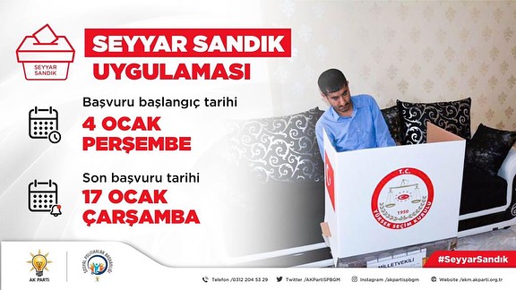 Afyonkarahisar'da Engelli ve Hasta Vatandaşlara Seyyar Sandık Kolaylığı