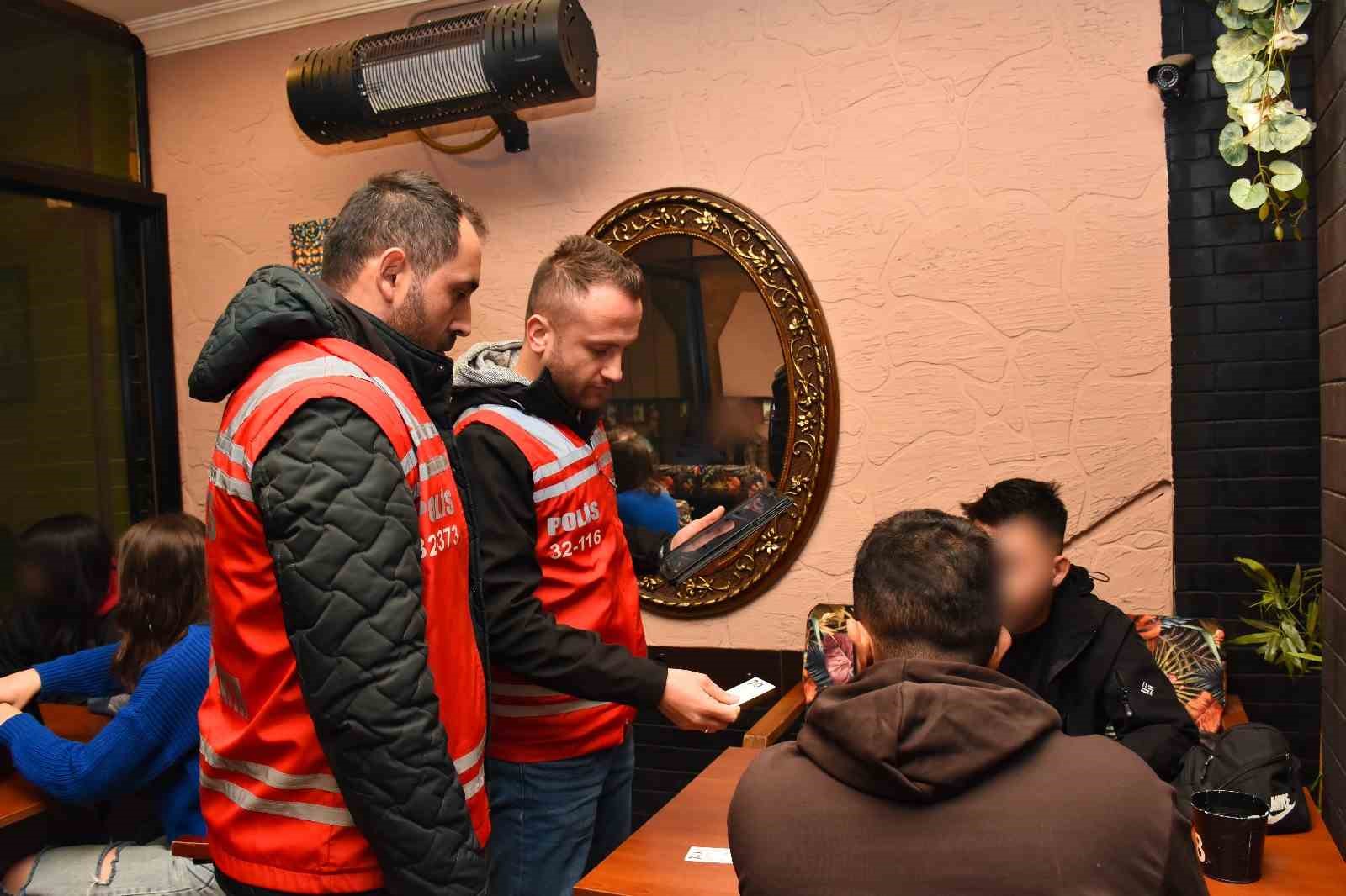 Isparta'da iş yeri denetimleri ve kumar operasyonu