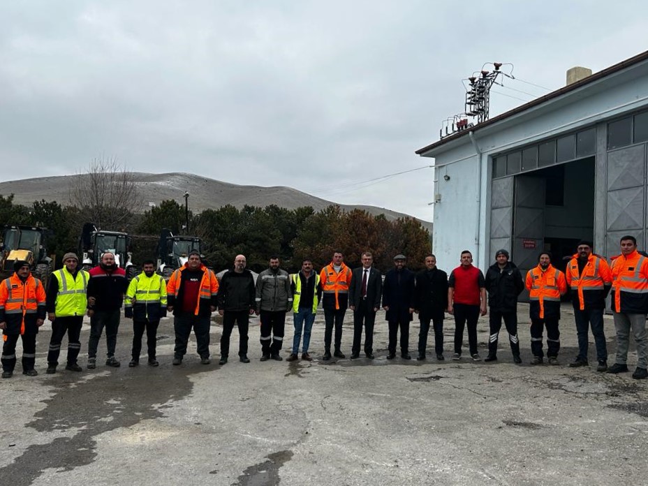 Afyonkarahisar'da kış hizmetleri için inceleme yapıldı.