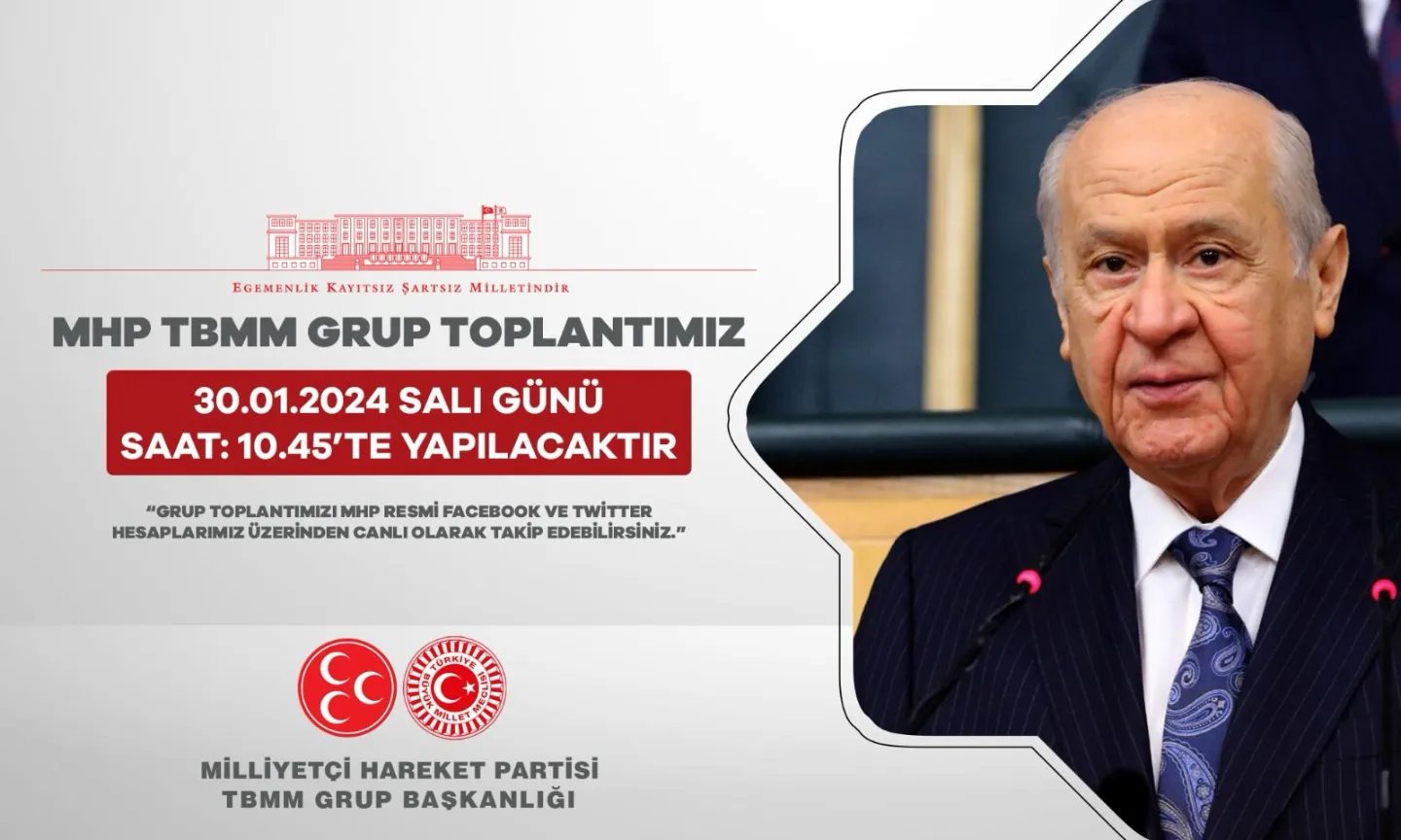 MHP Grup Toplantısı 30 Ocak'ta yapılacak