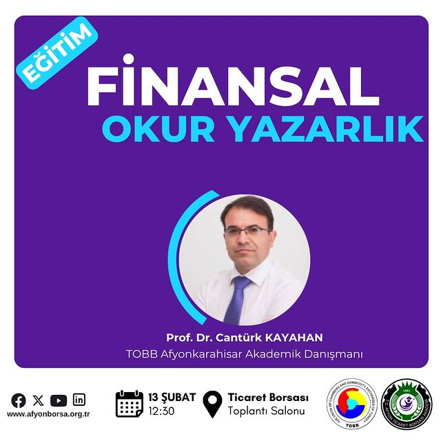 Afyonkarahisar Ticaret Borsası, Finans Eğitimi Düzenliyor