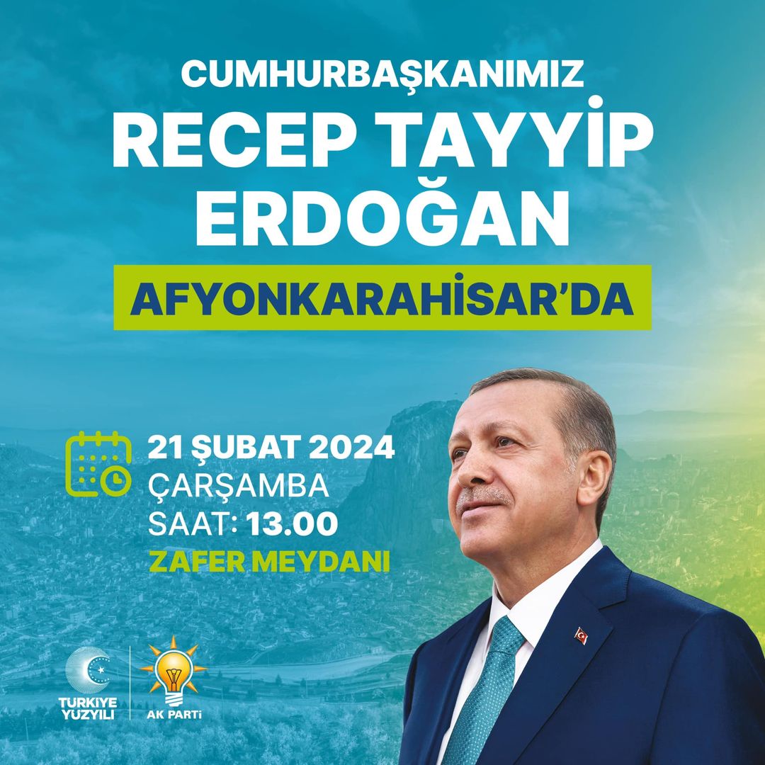 Afyonkarahisar'a Cumhurbaşkanı Erdoğan ziyaret edecek!