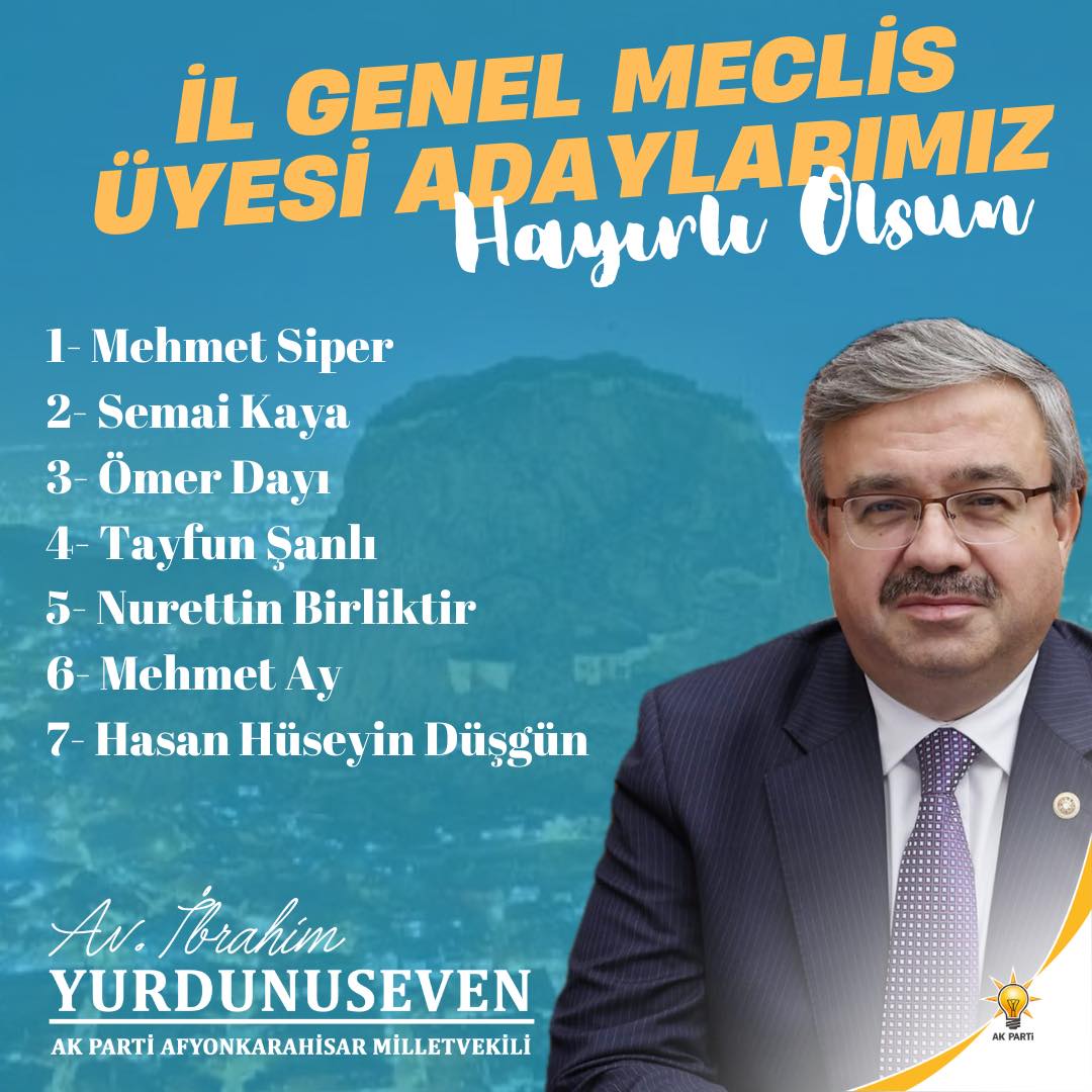 AK Parti Milletvekili Yurdunuseven: Afyonkarahisar İçin En İyi Hizmet