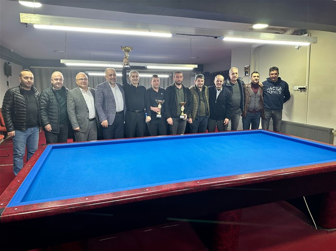 Afyonkarahisar'da 3 Bant Bilardo İl Şampiyonası Sona Erdi