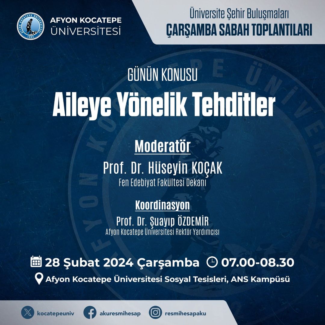 Afyon Kocatepe Üniversitesi'nde Haftalık 