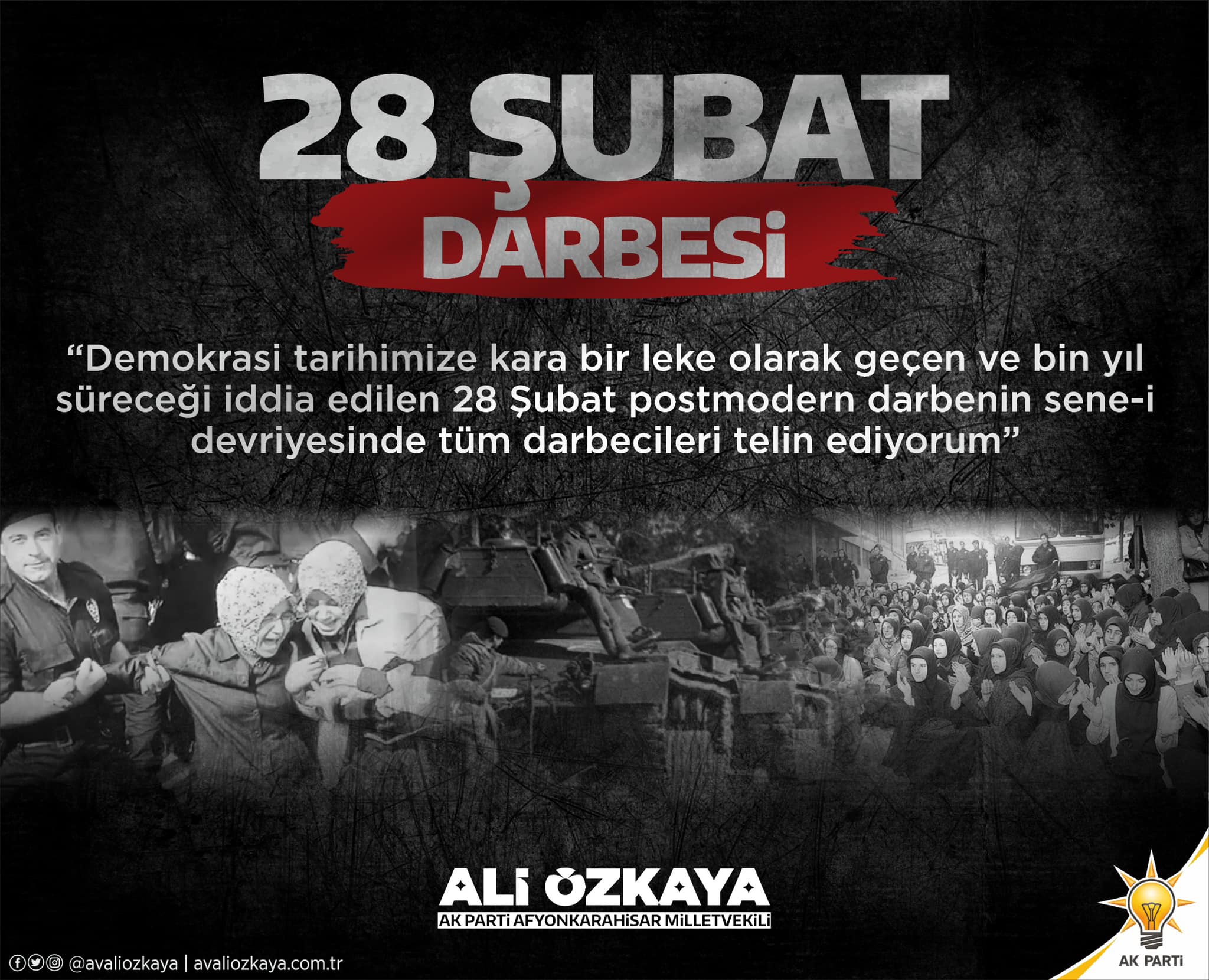 AK Parti Milletvekili Ali Özkaya'dan 28 Şubat sürecine sert eleştiri