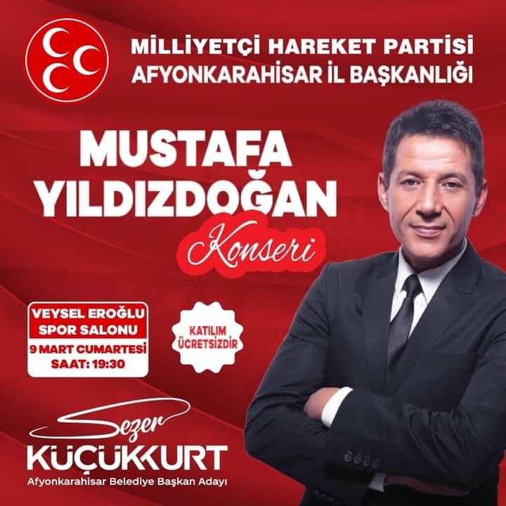 Afyonkarahisar Halkı Mustafa Yıldızdoğan Konseriyle Bir Araya Geliyor!