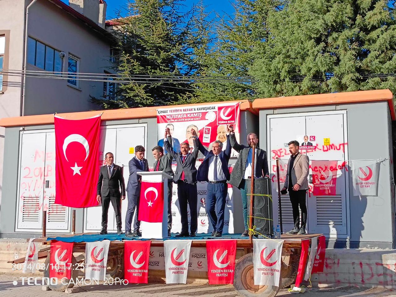 Yeniden Refah Partisi, Çıkrık Beldesi'nde Seçim Bürosu Açtı.