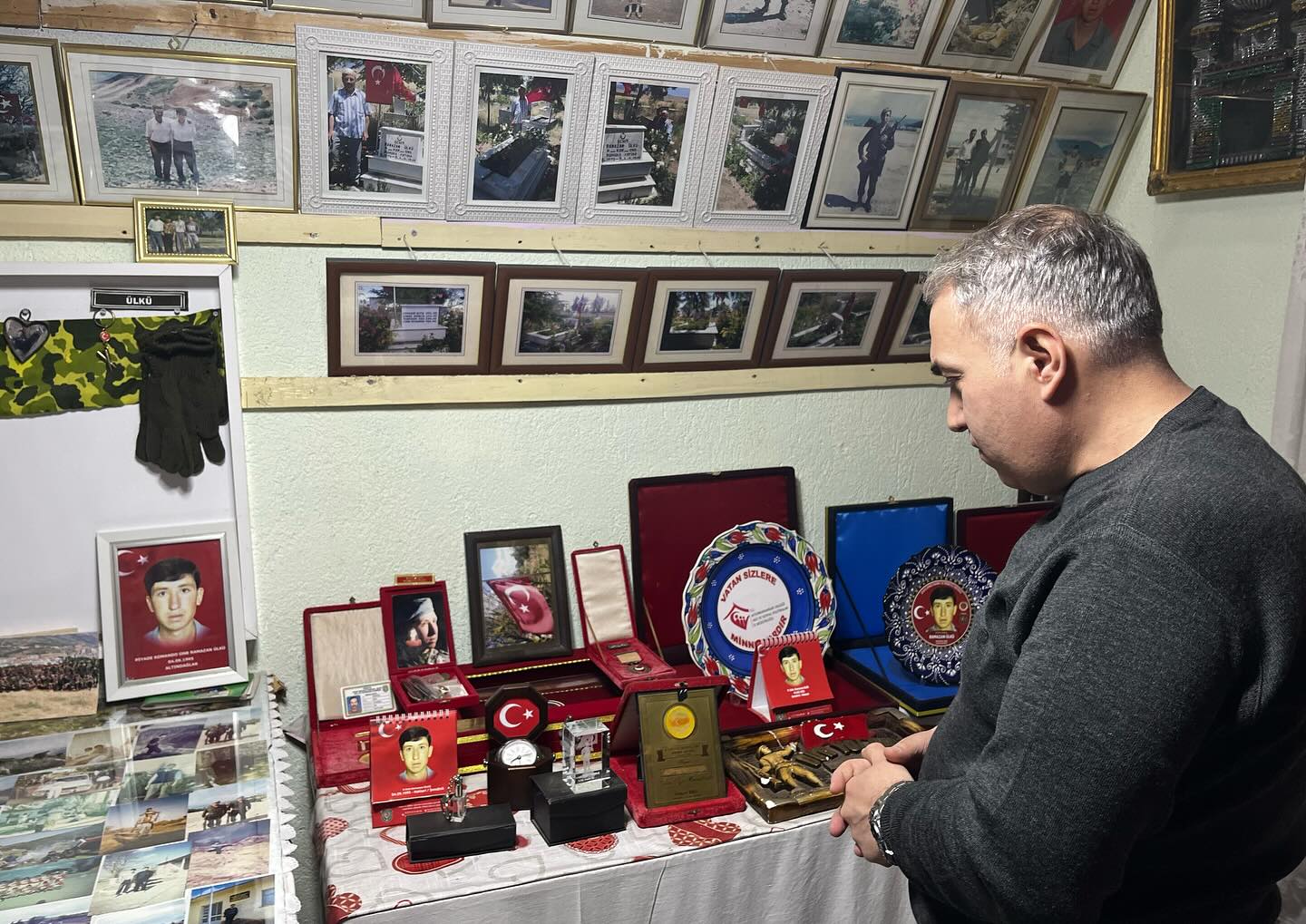 Kaymakam Duru, Şehit Piyade Onbaşı Ramazan Ülkü'nün babasıyla bir iftarda buluştu