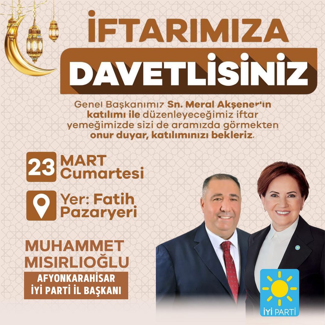 İyi Parti, Meral Akşener'le özel iftar!