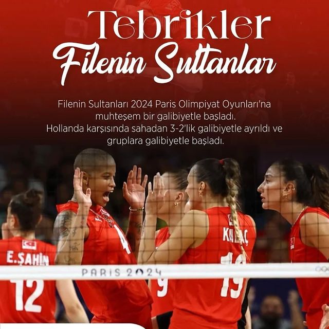 Filenin Sultanları 2024 Paris Olimpiyat Oyunları'na galibiyetle başladı