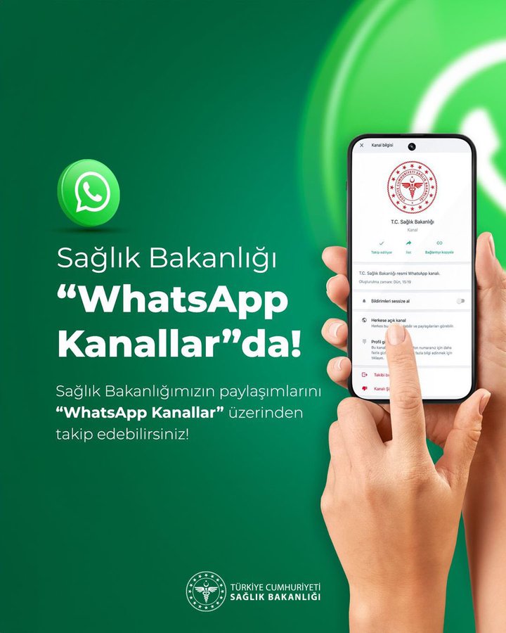 WhatsApp Kanalları ile Halk Sağlığına Destek