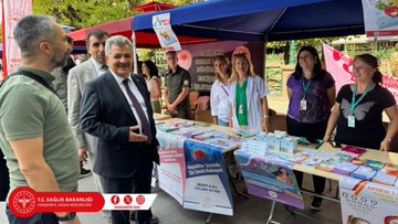 Esnaf ve Sanatkârlar Odası Başkanı Ekrem Birsen, Adalar Bölgesinde Sağlık Standlarını Ziyaret Etti