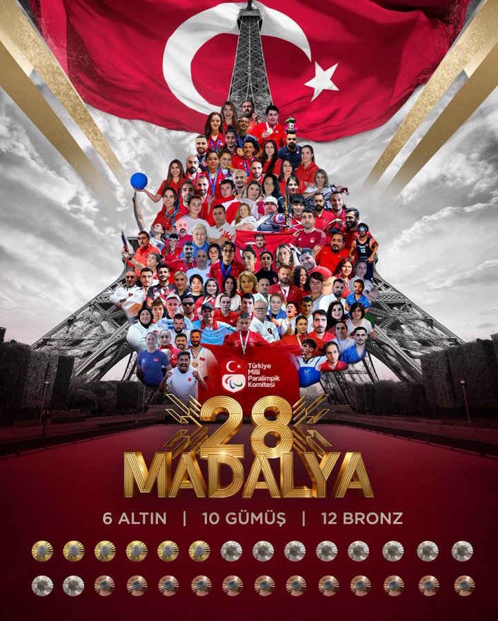 Paris 2024 Paralimpik Oyunları'nda Türk Sporcular 28 Madalya Kazandı