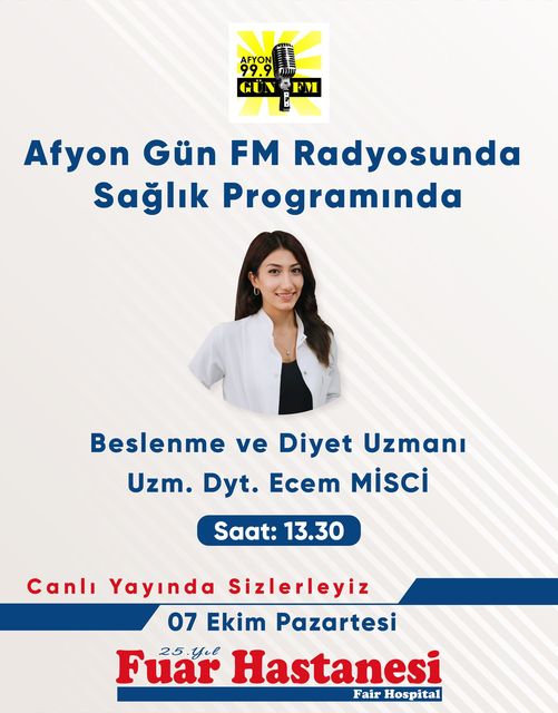 Uzman Diyetisyen Ecem MİSCİ Sağlık Programında