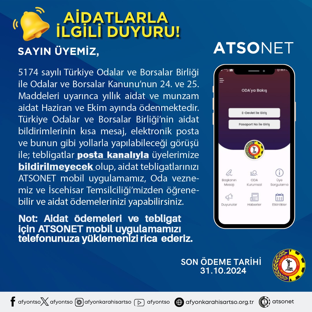 Afyonkarahisar Ticaret ve Sanayi Odası, Yeni Mobil Uygulama İle Üyelerine Daha İyi Hizmet Vermeyi Hedefliyor